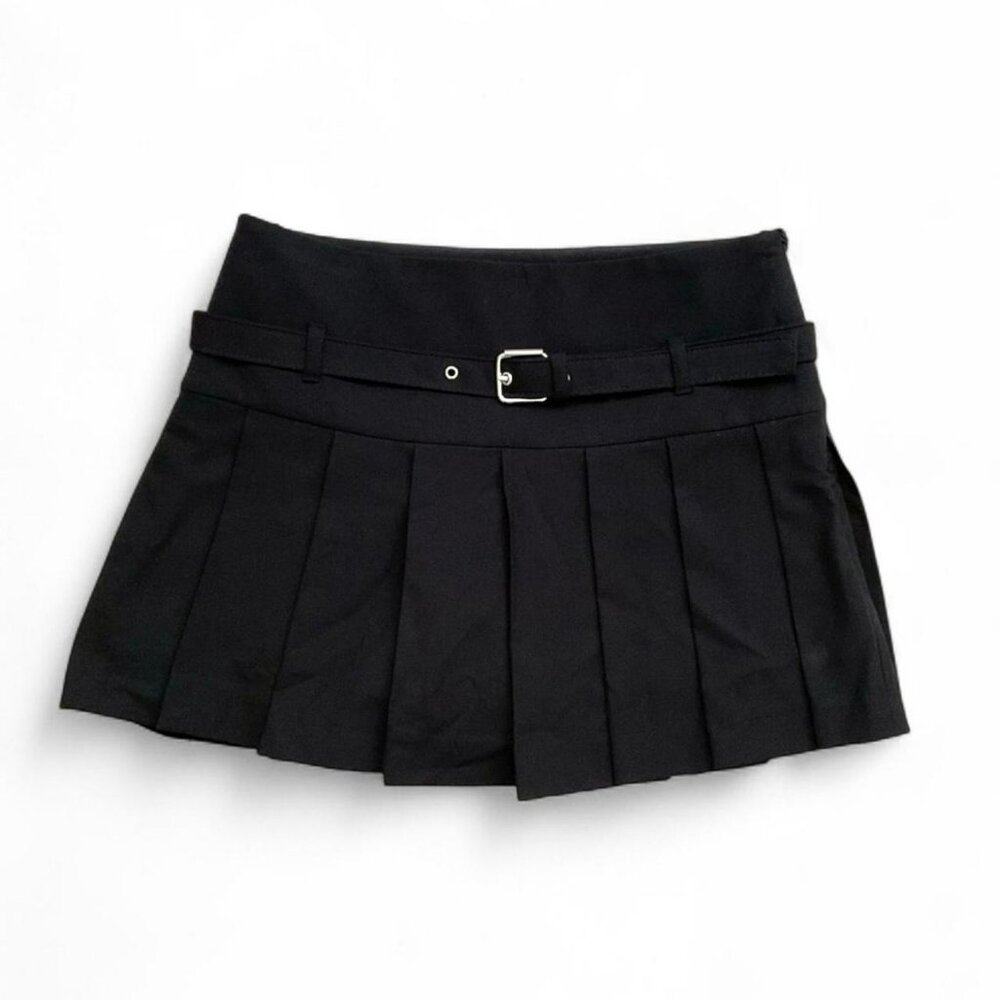 Zara Belted Pleated Skort